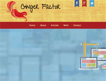 Tablet Screenshot of gingerfactor.com
